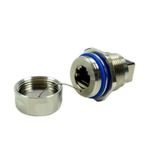 IP67 socket with RJ45 plug-stainless steel