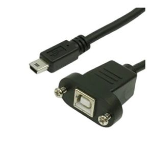 KAB-USB-B-MINI-USB-B-F-FLANSCH-0500RK