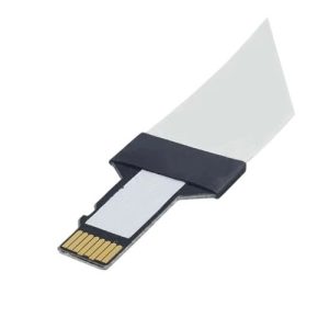 MicroSD card with push-lock SD card slot