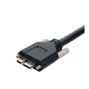 USB 3.0 type micro B with screw lock